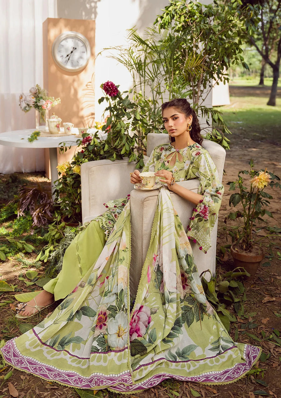 Elaf Prints Vol-02 Unstitched Printed Lawn 3Pc Suit EPS-5A LUSH RADIANCE
