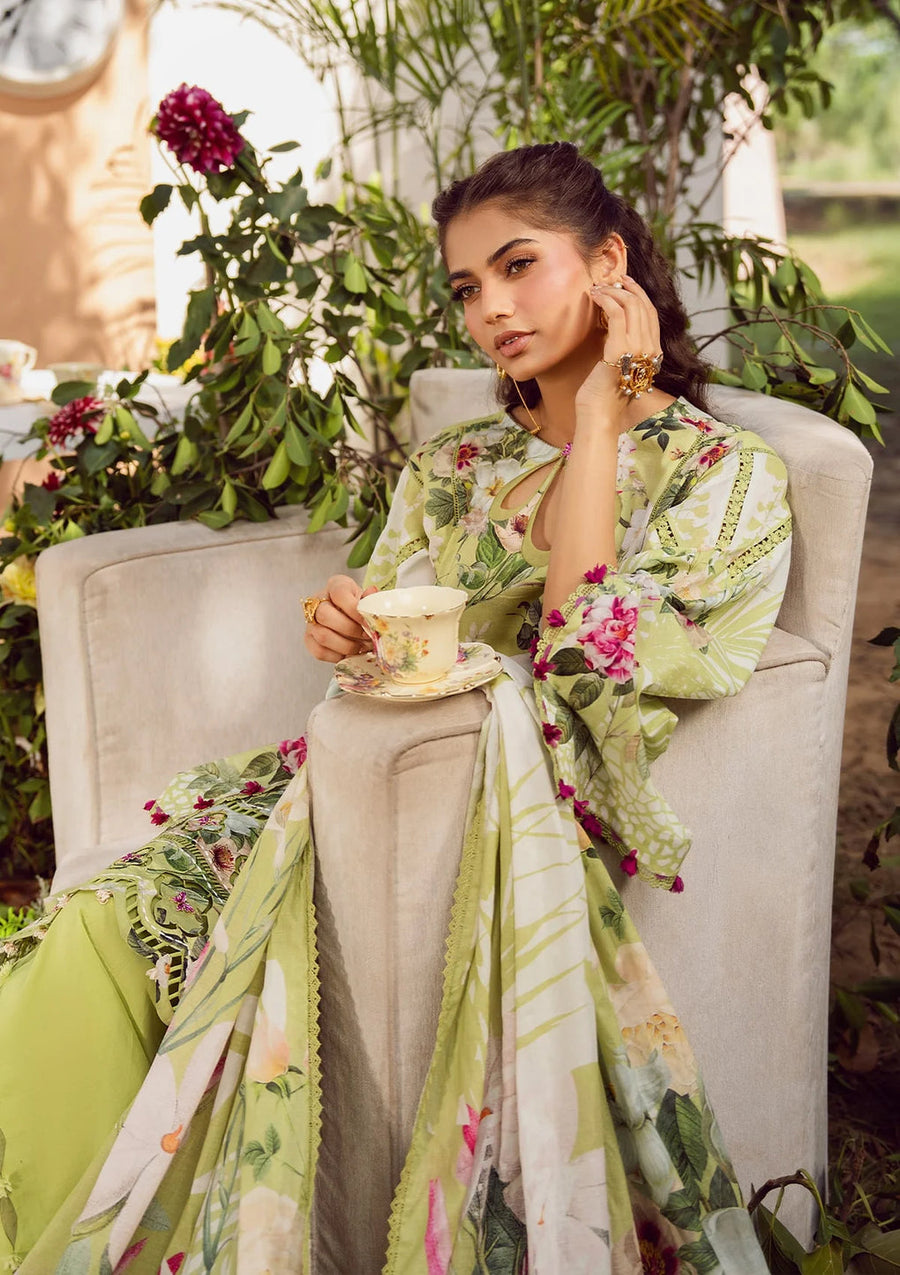 Elaf Prints Vol-02 Unstitched Printed Lawn 3Pc Suit EPS-5A LUSH RADIANCE