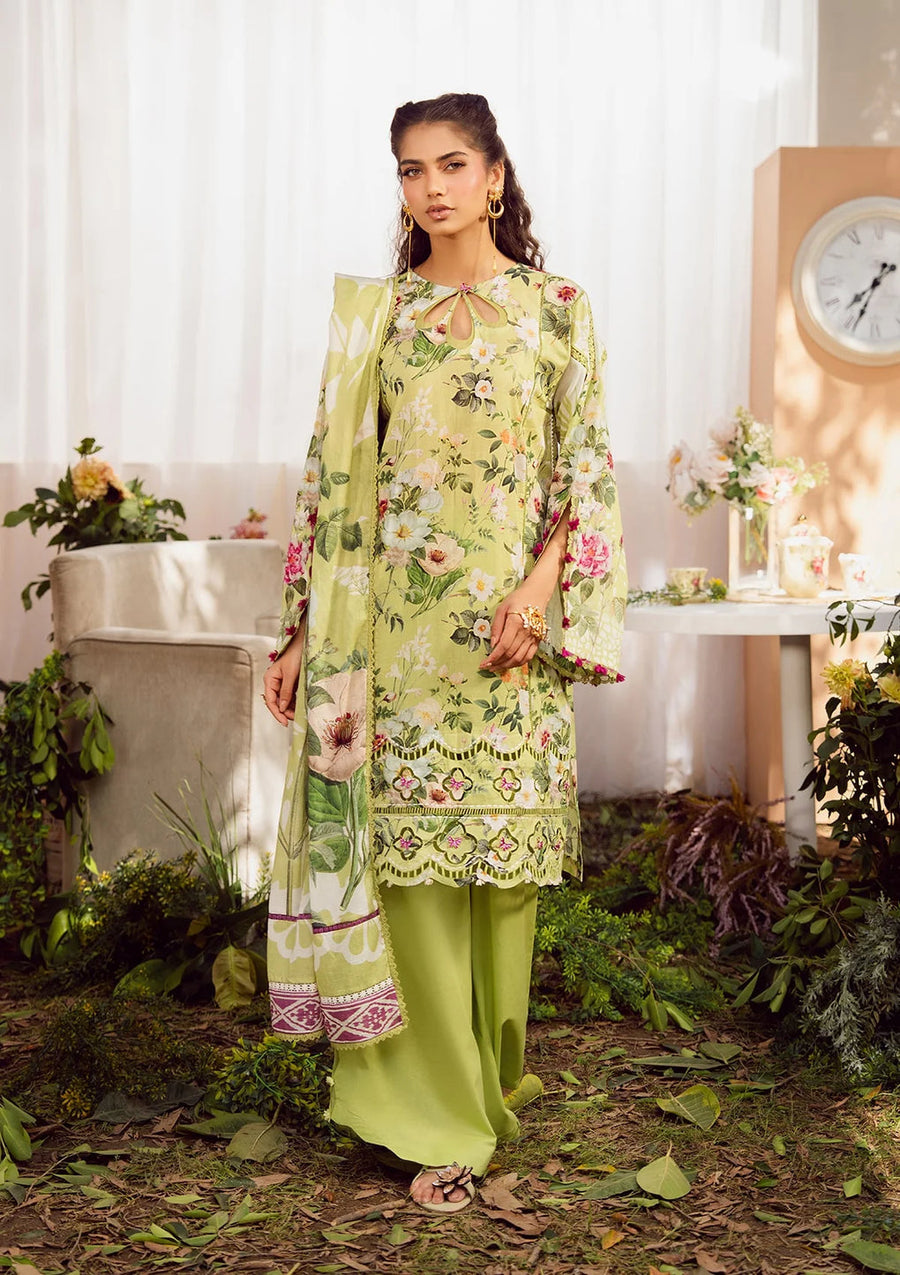 Elaf Prints Vol-02 Unstitched Printed Lawn 3Pc Suit EPS-5A LUSH RADIANCE