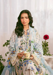 Elaf Prints Vol-02 Unstitched Printed Lawn 3Pc Suit EPS-6A IVORY PETALS