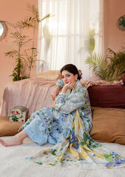 Elaf Prints Vol-02 Unstitched Printed Lawn 3Pc Suit EPS-6B SERENE FLEUR
