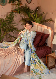 Elaf Prints Vol-02 Unstitched Printed Lawn 3Pc Suit EPS-6B SERENE FLEUR