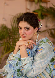 Elaf Prints Vol-02 Unstitched Printed Lawn 3Pc Suit EPS-6B SERENE FLEUR