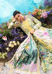 Elaf Prints Vol-02 Unstitched Printed Lawn 3Pc Suit EPS-7A DAISY FIELDS