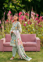 Elaf Prints Vol-02 Unstitched Printed Lawn 3Pc Suit EPS-7B ELARIS