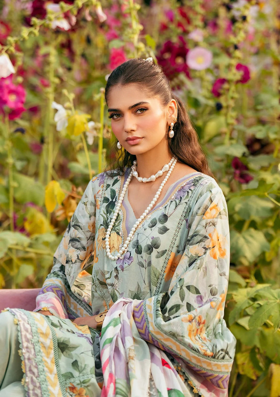Elaf Prints Vol-02 Unstitched Printed Lawn 3Pc Suit EPS-7B ELARIS