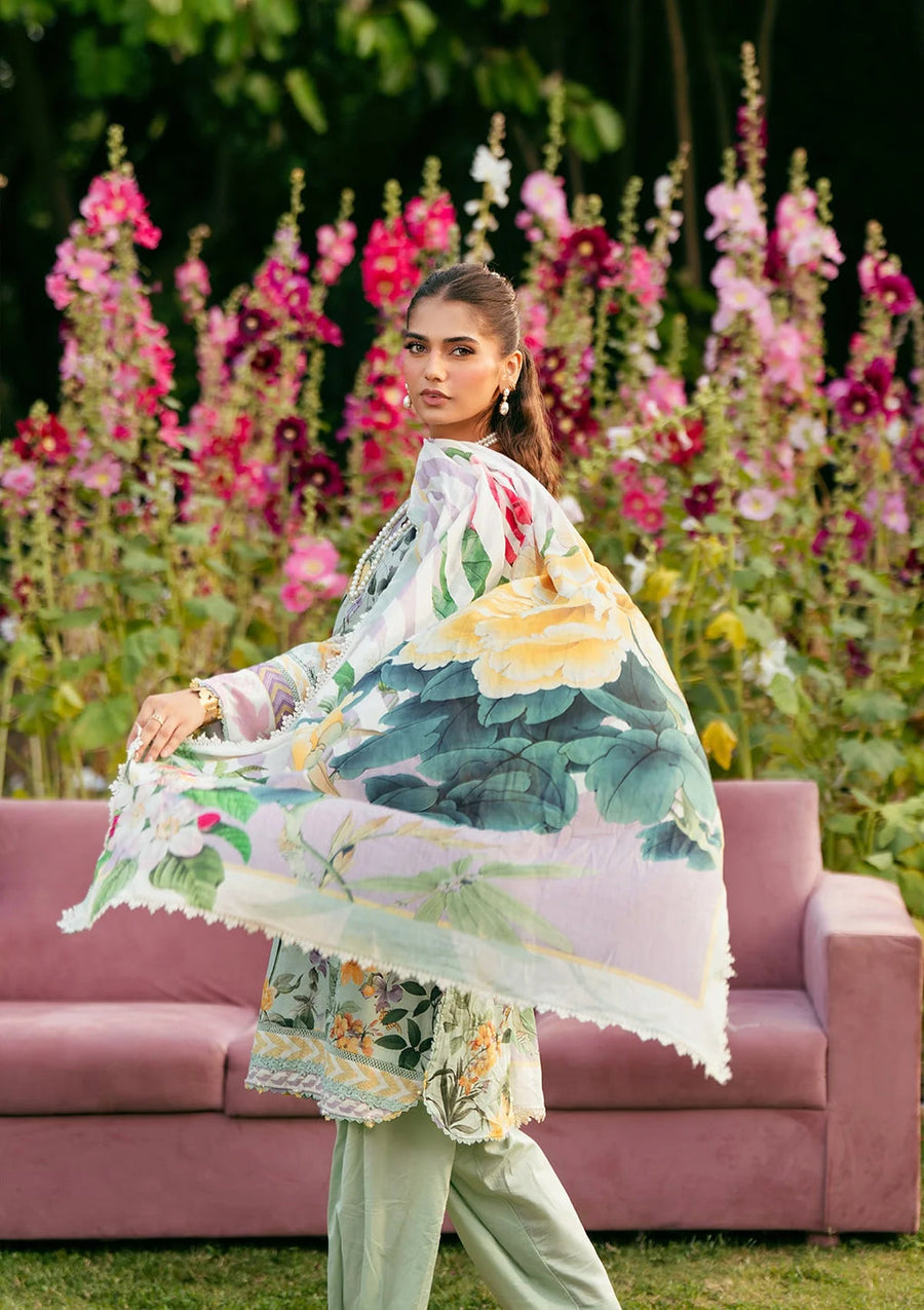 Elaf Prints Vol-02 Unstitched Printed Lawn 3Pc Suit EPS-7B ELARIS