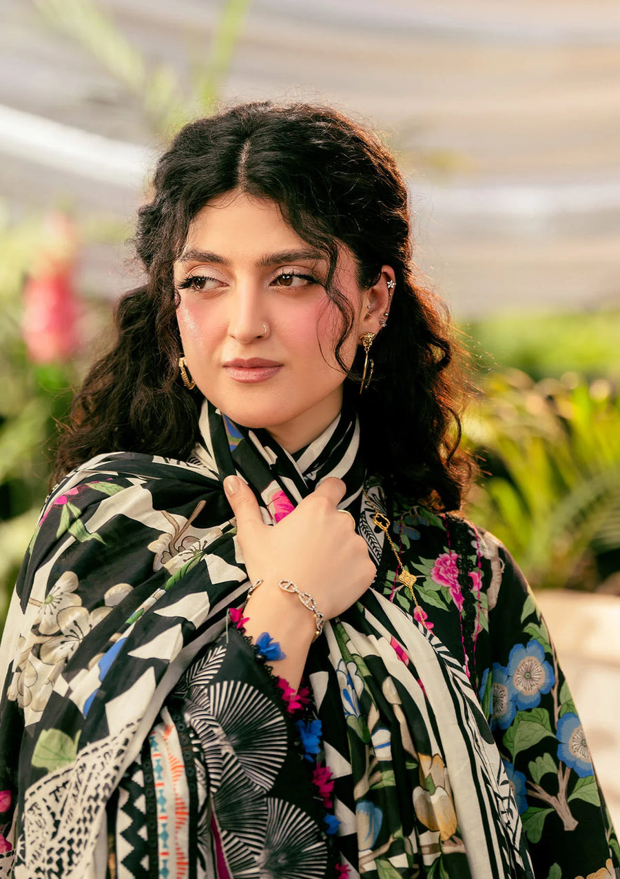 Elaf Prints Vol-02 Unstitched Printed Lawn 3Pc Suit EPS-8B ELAROSE