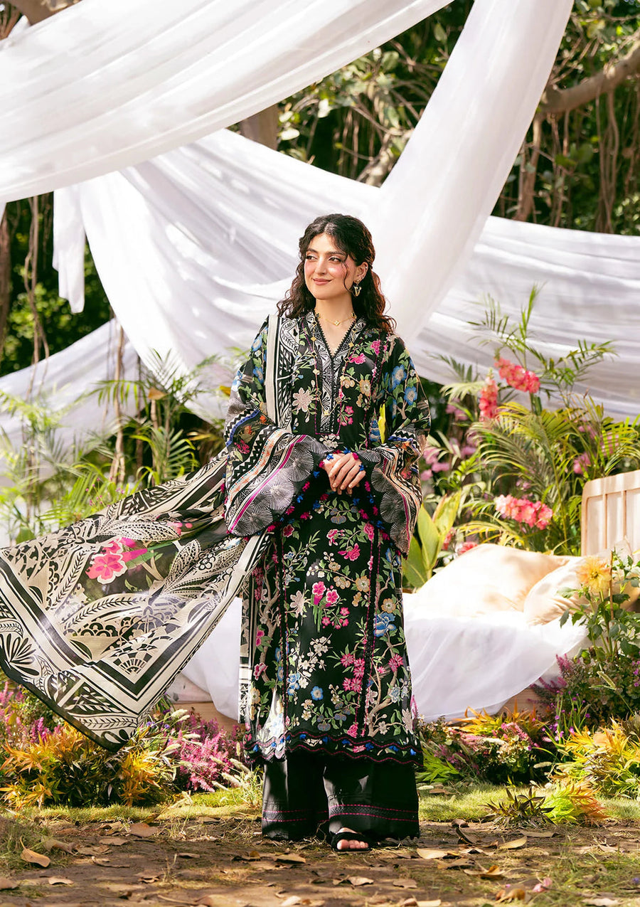 Elaf Prints Vol-02 Unstitched Printed Lawn 3Pc Suit EPS-8B ELAROSE
