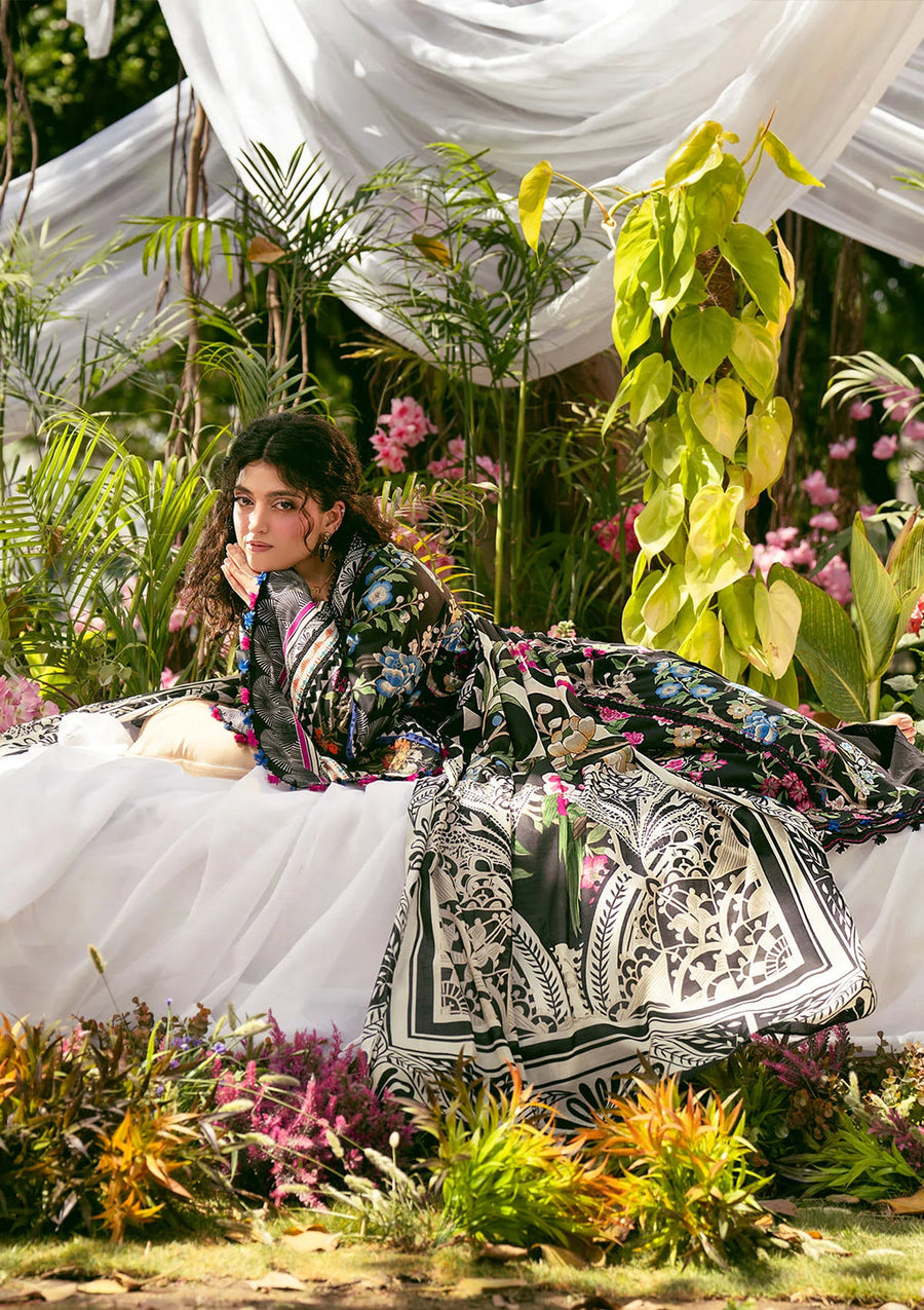Elaf Prints Vol-02 Unstitched Printed Lawn 3Pc Suit EPS-8B ELAROSE