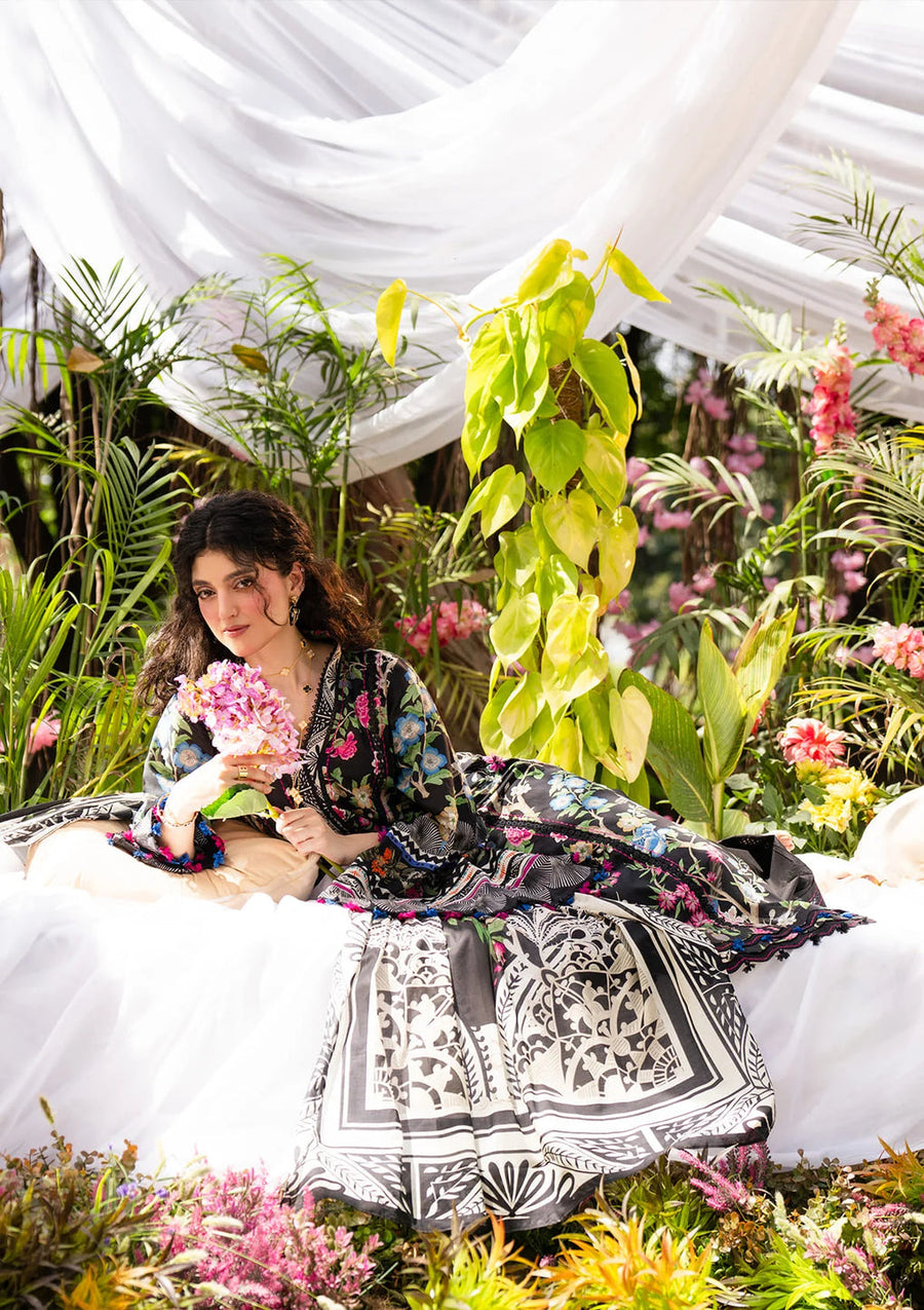 Elaf Prints Vol-02 Unstitched Printed Lawn 3Pc Suit EPS-8B ELAROSE