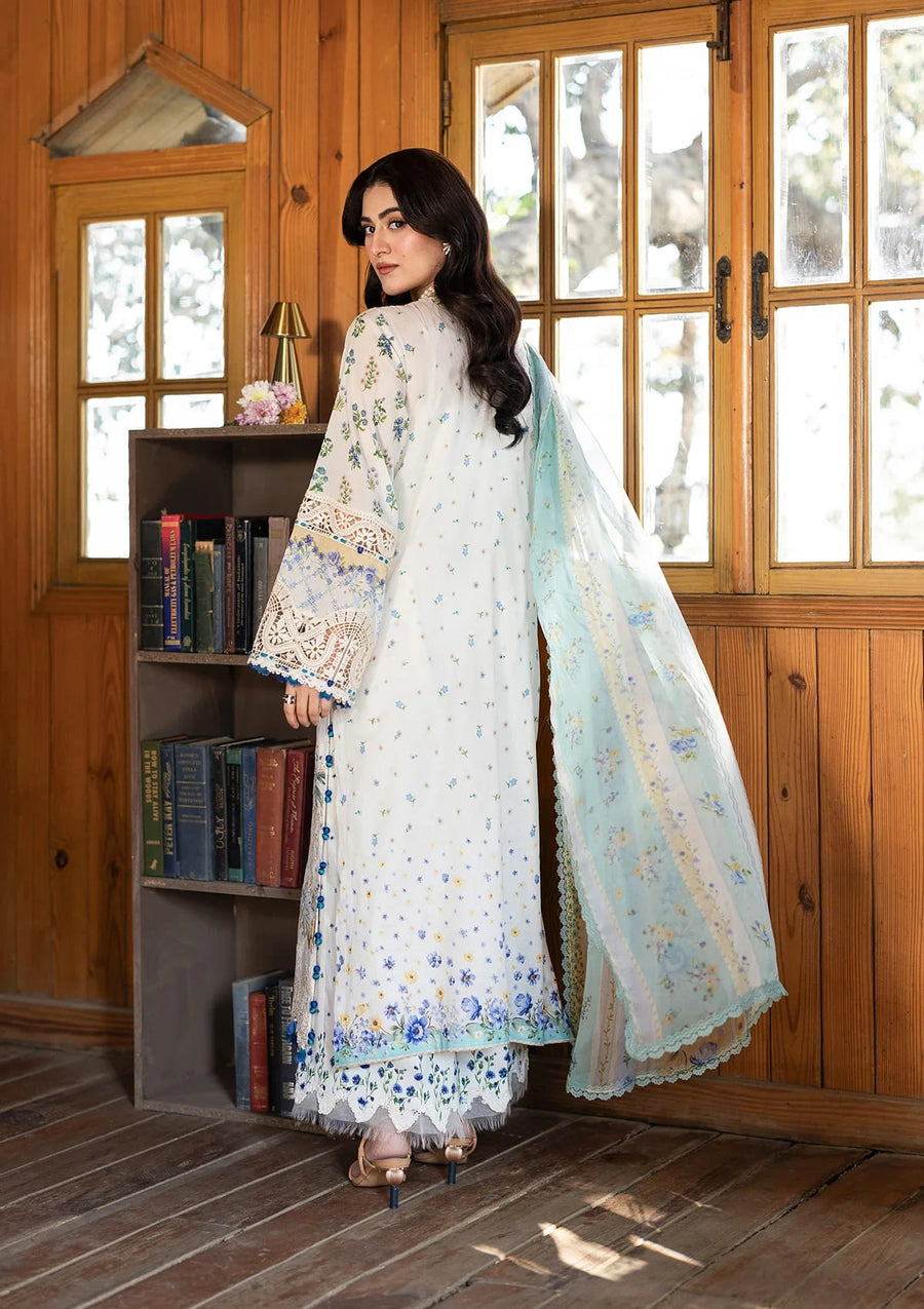 Elaf Premium Print Chikankari Lawn Unstitched 3Pc Suit ERC-1A SAHIL