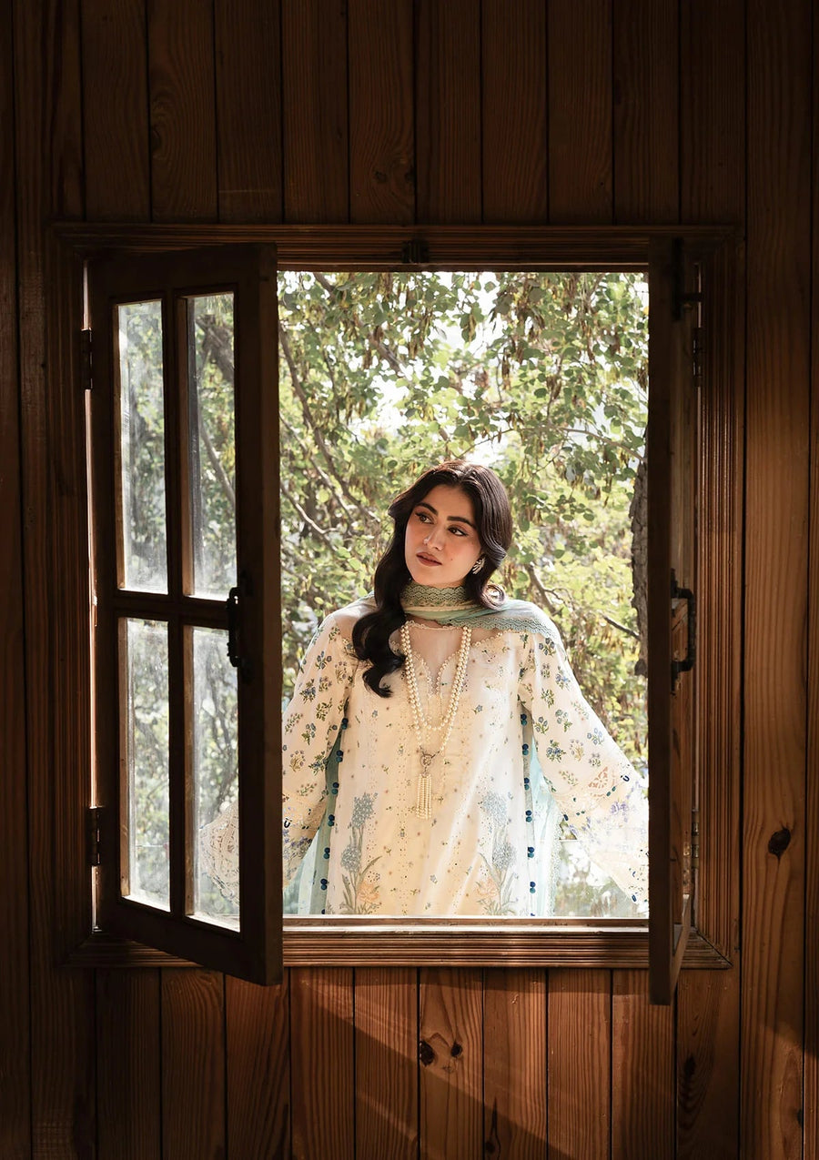 Elaf Premium Print Chikankari Lawn Unstitched 3Pc Suit ERC-1A SAHIL