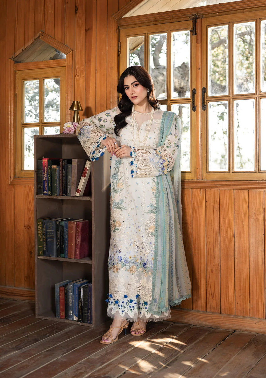 Elaf Premium Print Chikankari Lawn Unstitched 3Pc Suit ERC-1A SAHIL