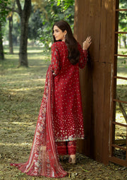 Elaf Premium Print Chikankari Lawn Unstitched 3Pc Suit ERC-1B MARJAAN