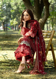 Elaf Premium Print Chikankari Lawn Unstitched 3Pc Suit ERC-1B MARJAAN