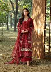 Elaf Premium Print Chikankari Lawn Unstitched 3Pc Suit ERC-1B MARJAAN