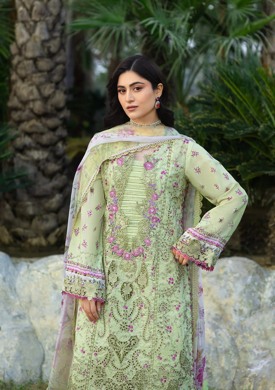 Elaf Premium Print Chikankari Lawn Unstitched 3Pc Suit ERC-2A HINA