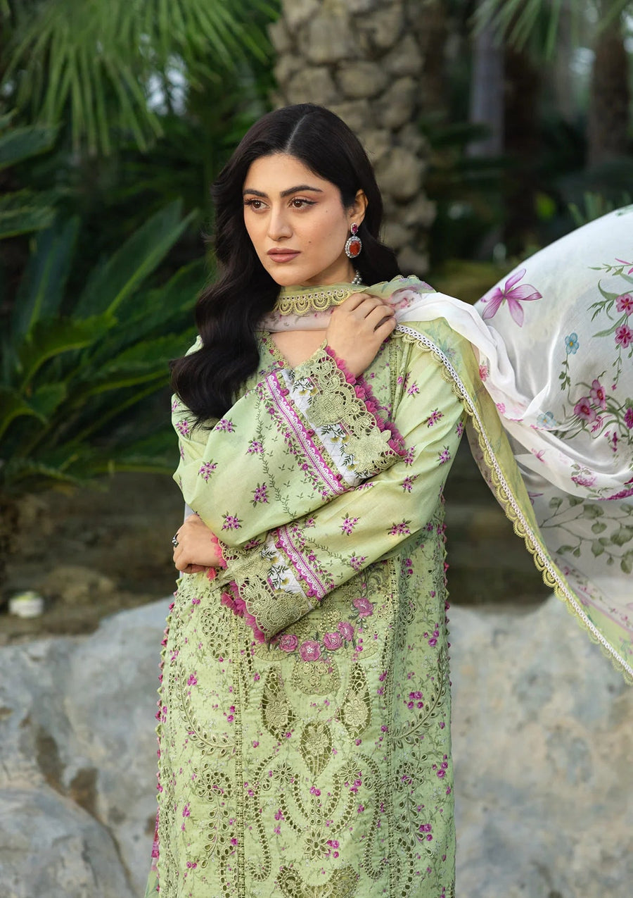 Elaf Premium Print Chikankari Lawn Unstitched 3Pc Suit ERC-2A HINA