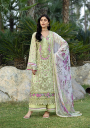 Elaf Premium Print Chikankari Lawn Unstitched 3Pc Suit ERC-2A HINA