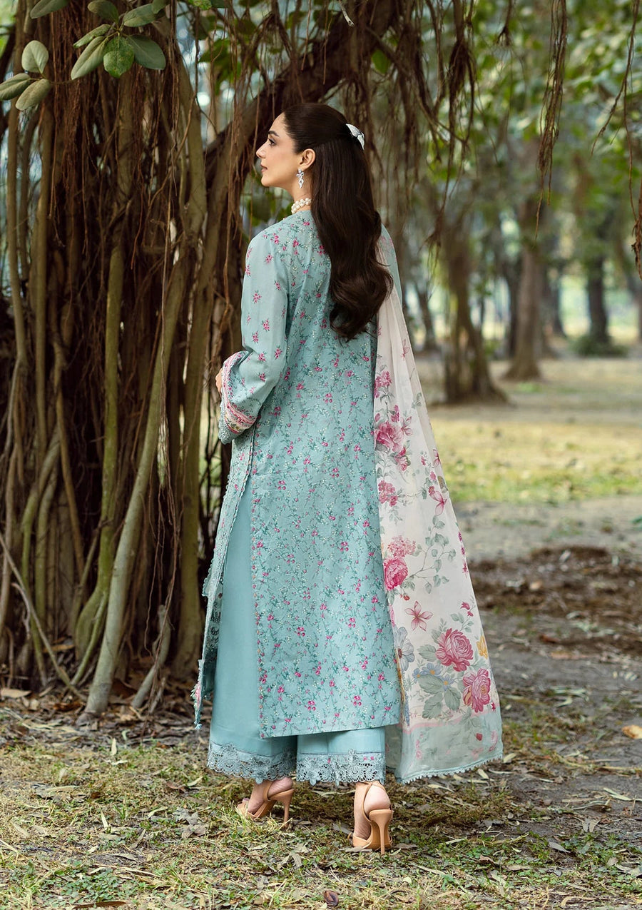 Elaf Premium Print Chikankari Lawn Unstitched 3Pc Suit ERC-2B BATIK