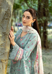 Elaf Premium Print Chikankari Lawn Unstitched 3Pc Suit ERC-2B BATIK