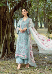 Elaf Premium Print Chikankari Lawn Unstitched 3Pc Suit ERC-2B BATIK
