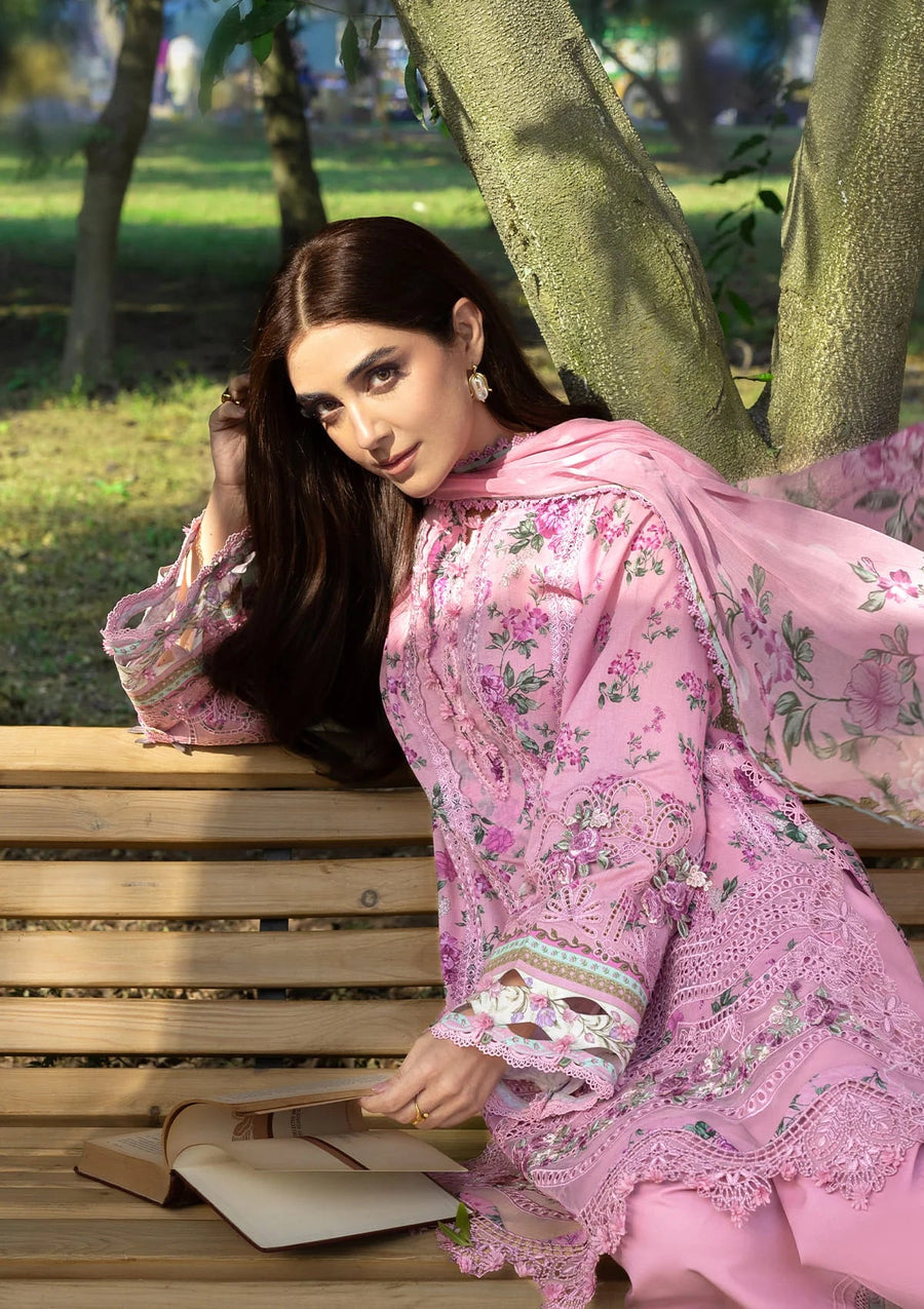 Elaf Premium Print Chikankari Lawn Unstitched 3Pc Suit ERC-3A MAN MAYAL