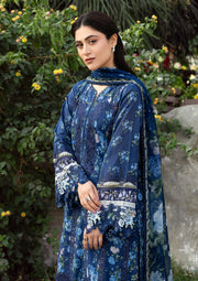 Elaf Premium Print Chikankari Lawn Unstitched 3Pc Suit ERC-3B NEEL