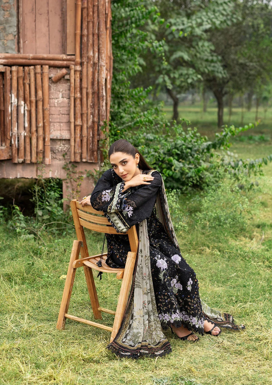 Elaf Premium Print Chikankari Lawn Unstitched 3Pc Suit ERC-4A KOYAL