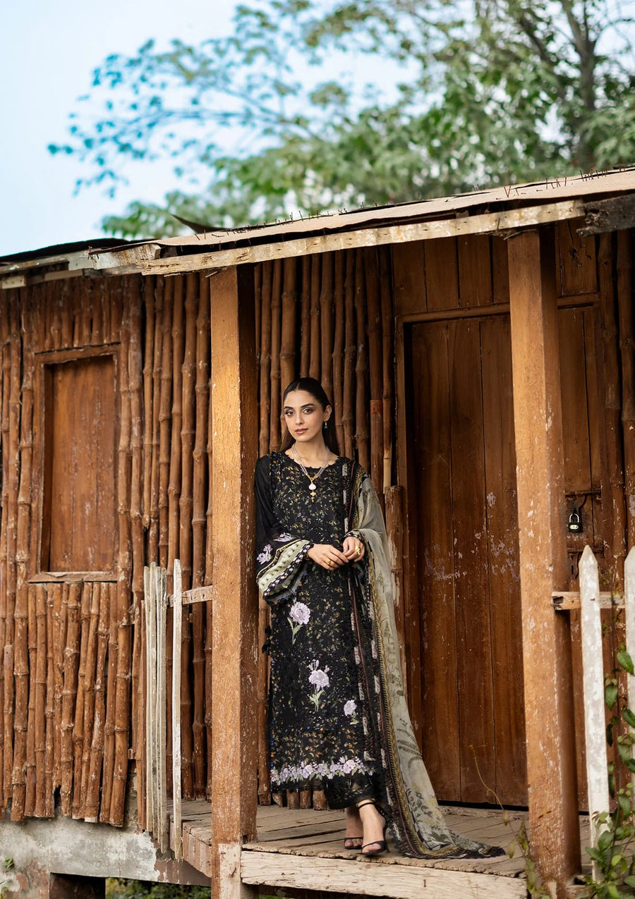 Elaf Premium Print Chikankari Lawn Unstitched 3Pc Suit ERC-4A KOYAL