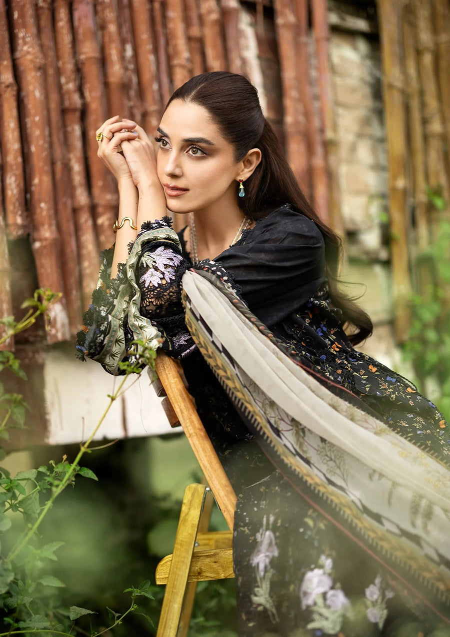 Elaf Premium Print Chikankari Lawn Unstitched 3Pc Suit ERC-4A KOYAL