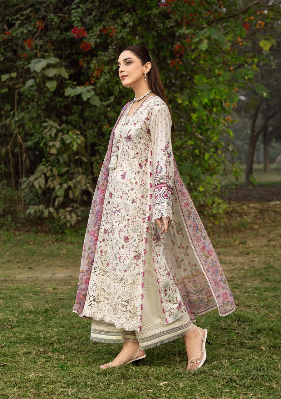 Elaf Premium Print Chikankari Lawn Unstitched 3Pc Suit ERC-5A MEHR