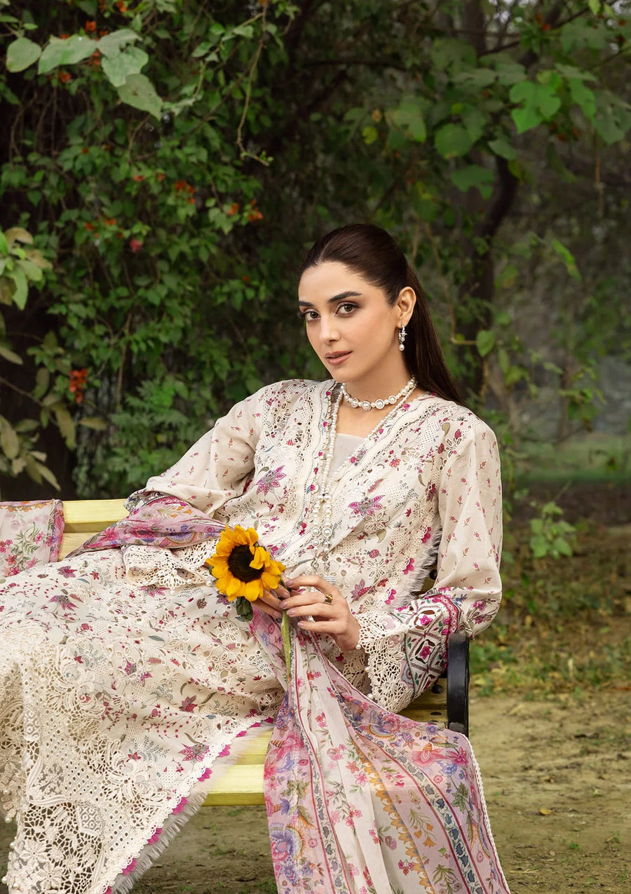 Elaf Premium Print Chikankari Lawn Unstitched 3Pc Suit ERC-5A MEHR