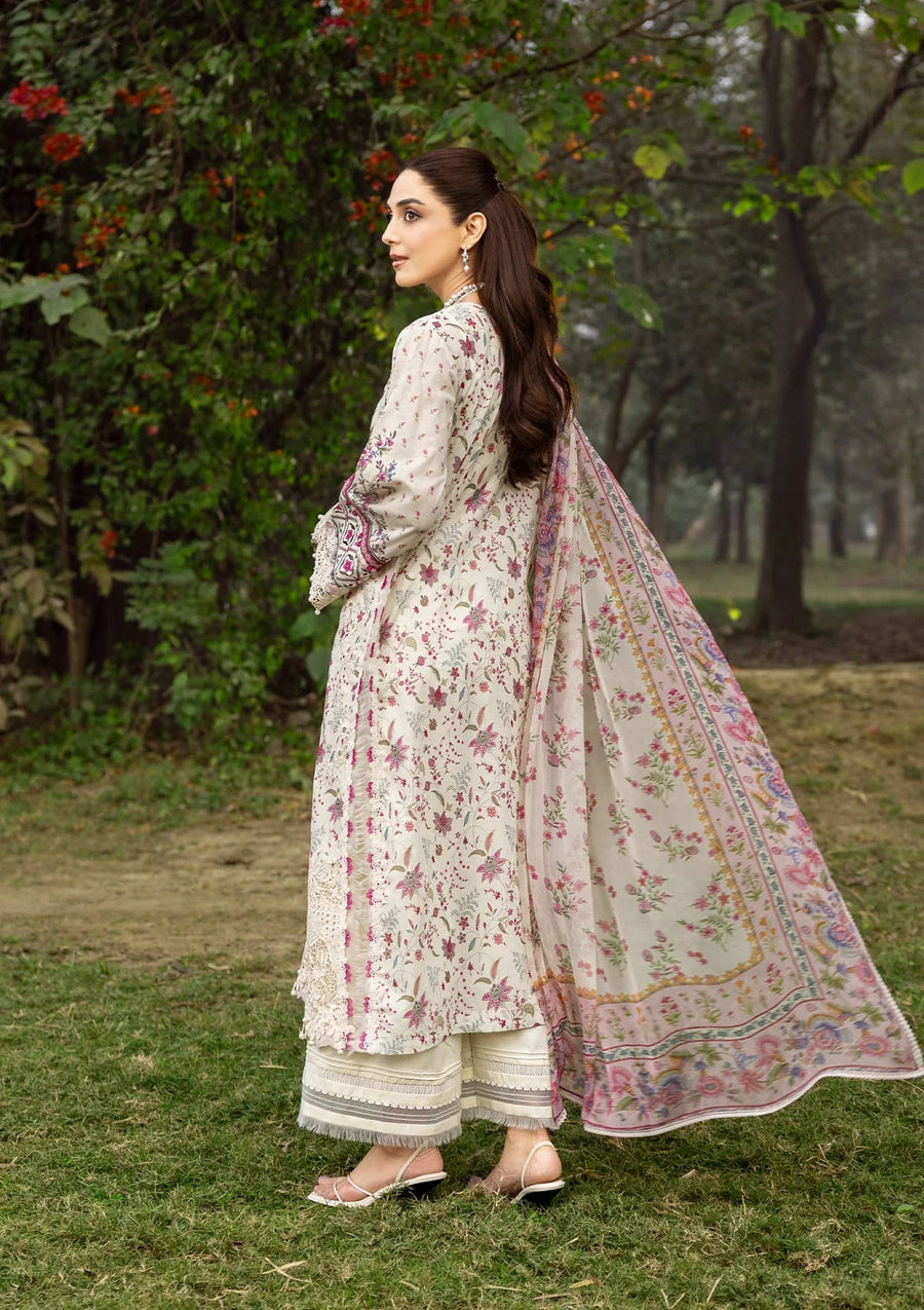 Elaf Premium Print Chikankari Lawn Unstitched 3Pc Suit ERC-5A MEHR