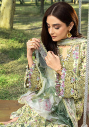 Elaf Premium Print Chikankari Lawn Unstitched 3Pc Suit ERC-6A EYRA