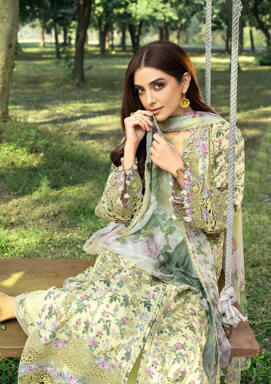 Elaf Premium Print Chikankari Lawn Unstitched 3Pc Suit ERC-6A EYRA
