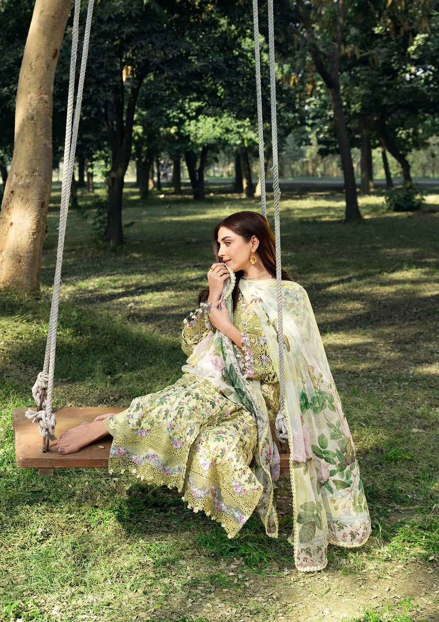 Elaf Premium Print Chikankari Lawn Unstitched 3Pc Suit ERC-6A EYRA