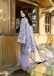 Elaf Premium Print Chikankari Lawn Unstitched 3Pc Suit ERC-6B IRIS