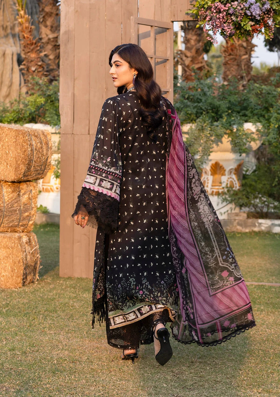 Elaf Premium Print Chikankari Lawn Unstitched 3Pc Suit ERC-7A ARZO