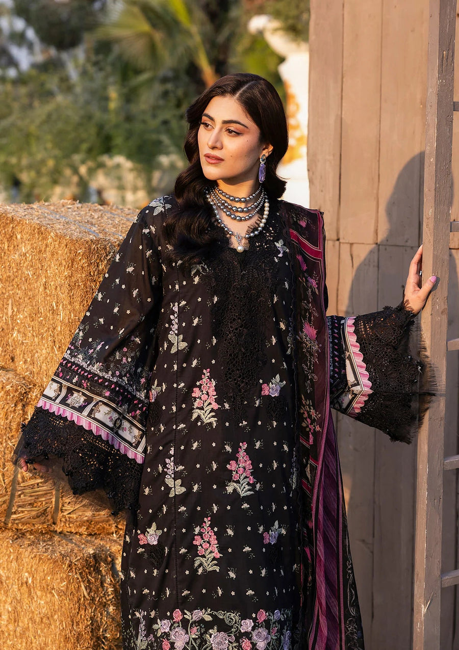 Elaf Premium Print Chikankari Lawn Unstitched 3Pc Suit ERC-7A ARZO