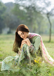 Elaf Premium Print Chikankari Lawn Unstitched 3Pc Suit ERC-7B NAHL
