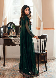Azure Eid Ensembles Embroidered Chiffon Unstitched 3Pc Suit ES-131
