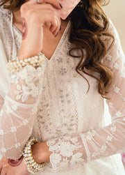 Azure Eid Ensembles Embroidered Chiffon Unstitched 3Pc Suit ES-132