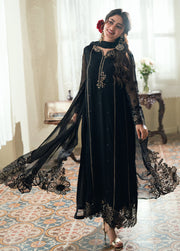 Azure Eid Ensembles Embroidered Chiffon Unstitched 3Pc Suit ES-133