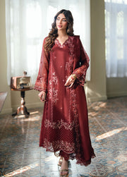 Azure Eid Ensembles Embroidered Khaddi Net Unstitched 3Pc Suit ES-137