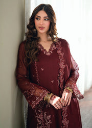 Azure Eid Ensembles Embroidered Khaddi Net Unstitched 3Pc Suit ES-137