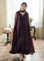 Azure Eid Ensembles Embroidered Chiffon Unstitched 3Pc Suit ES-138