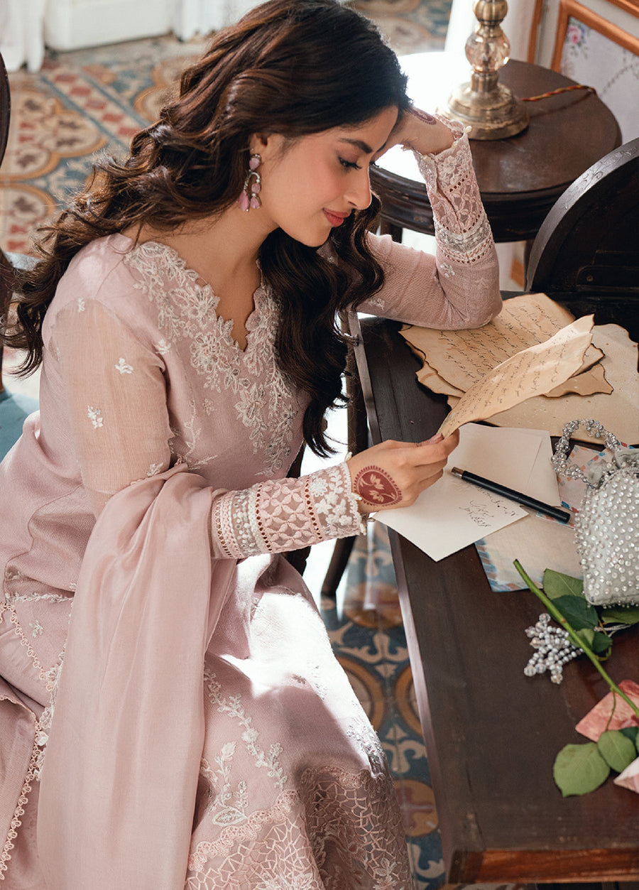 Azure Eid Ensembles Embroidered Khaddi Net Unstitched 3Pc Suit ES-139