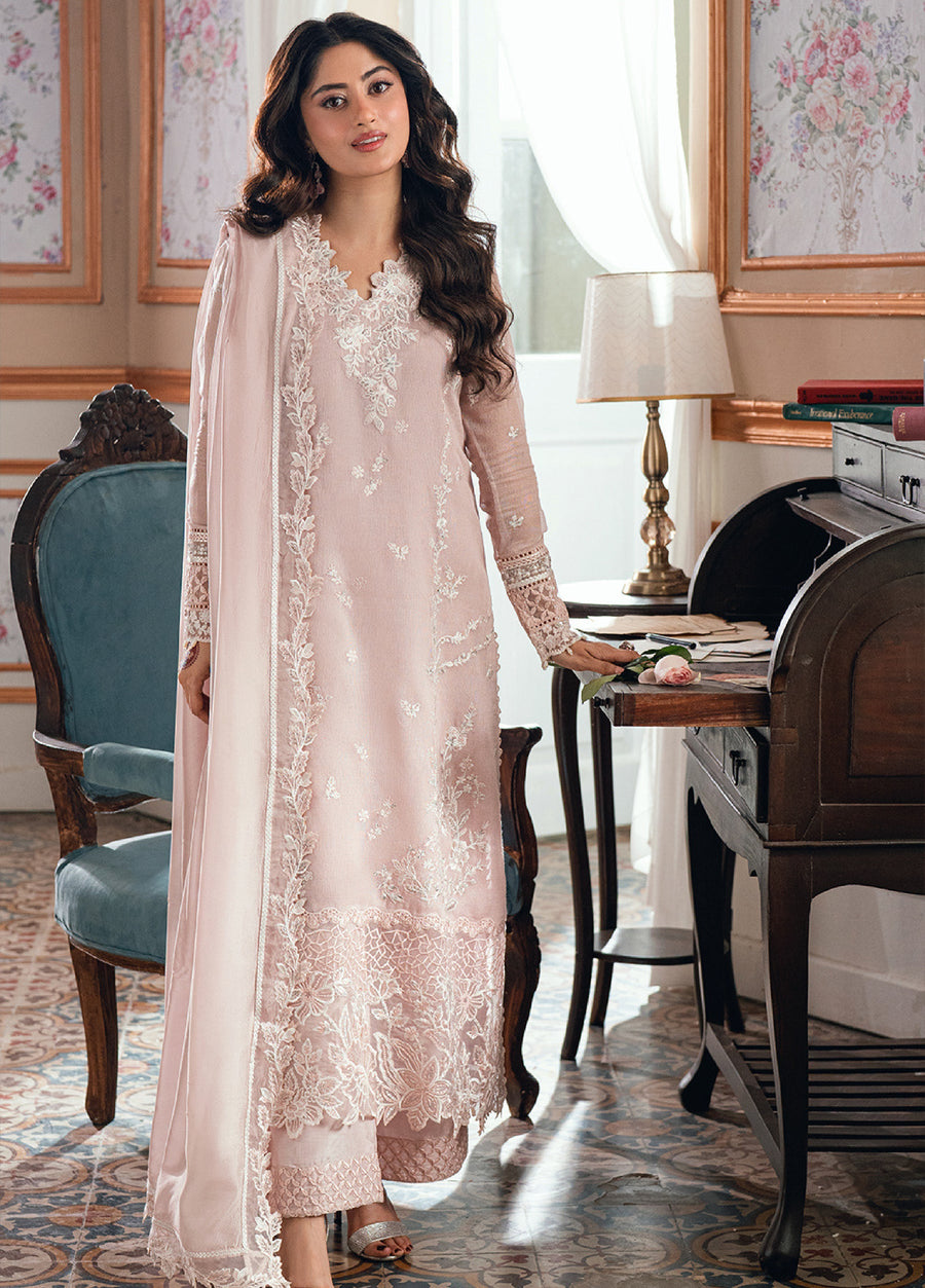Azure Eid Ensembles Embroidered Khaddi Net Unstitched 3Pc Suit ES-139